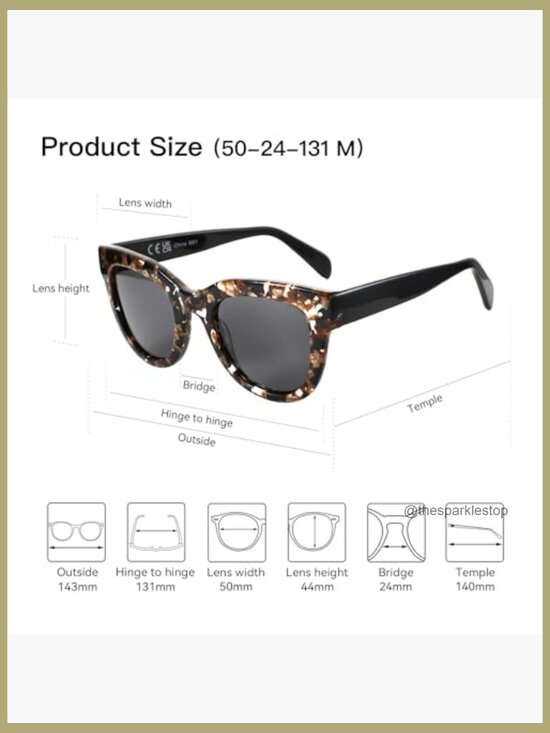 Polarized Round Sunglasses UV400 Protection Full Frame Acetate main image 4
